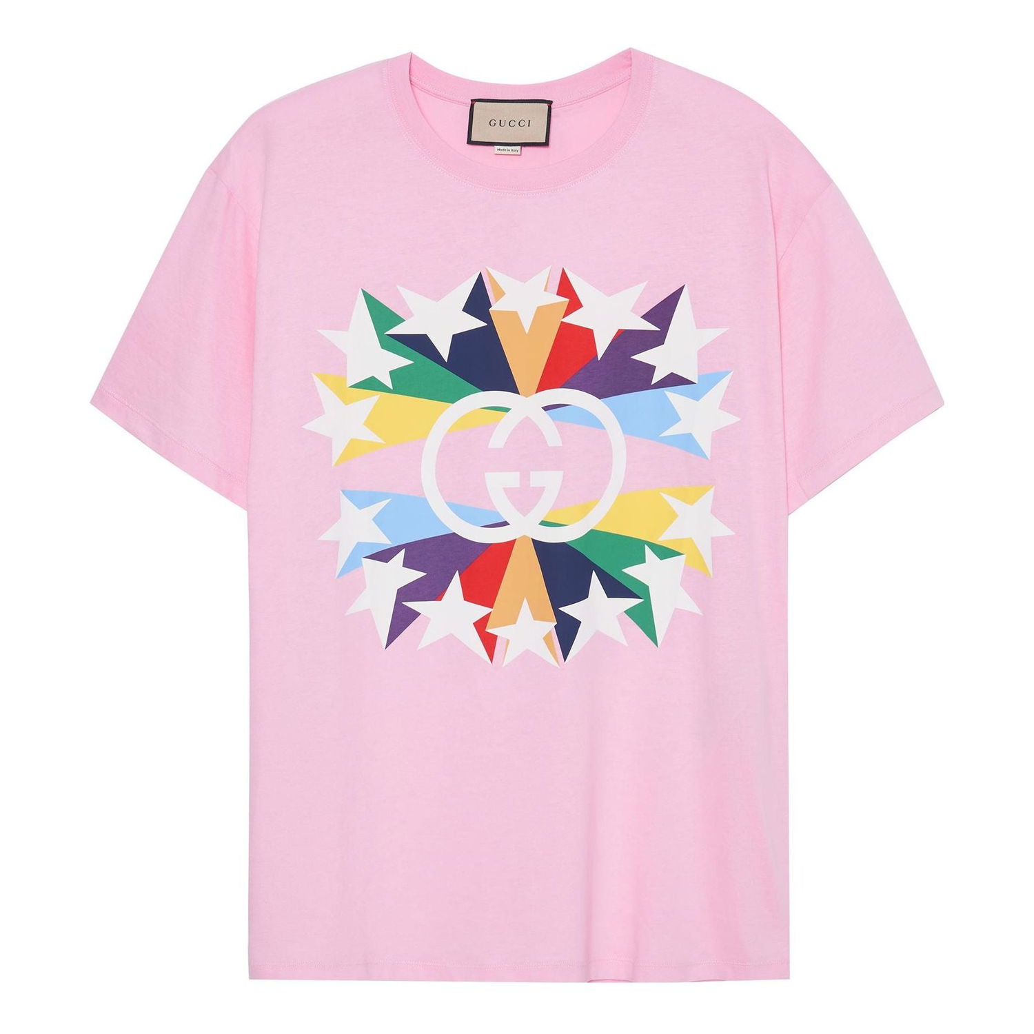 Tričko Gucci Star Print Cotton T-Shirt Ružová | 548334-XJDNH-5904, 0