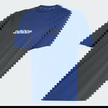 Tričko adidas Performance Essentials Linear Single Jersey T-Shirt Modrá | JE8999, 4