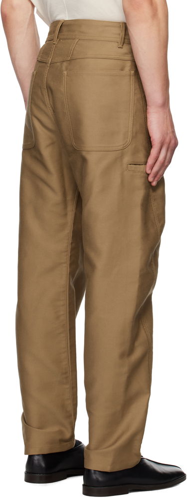 Cargo nohavice LEMAIRE LEMAIRE Twisted Workwear Trousers Hnedá | PA1161 LF1300, 2