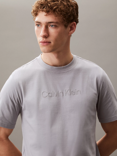 Tričko CALVIN KLEIN Calvin Klein Graphic Short Sleeve T-Shirt Šedá | LVGMS5K182-IB9, 1