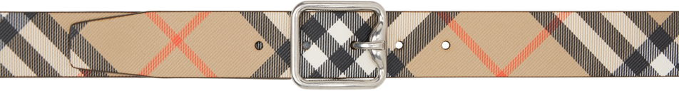 Opasok Burberry Beige Reversible Check B Buckle Belt Béžová | 8092046, 0