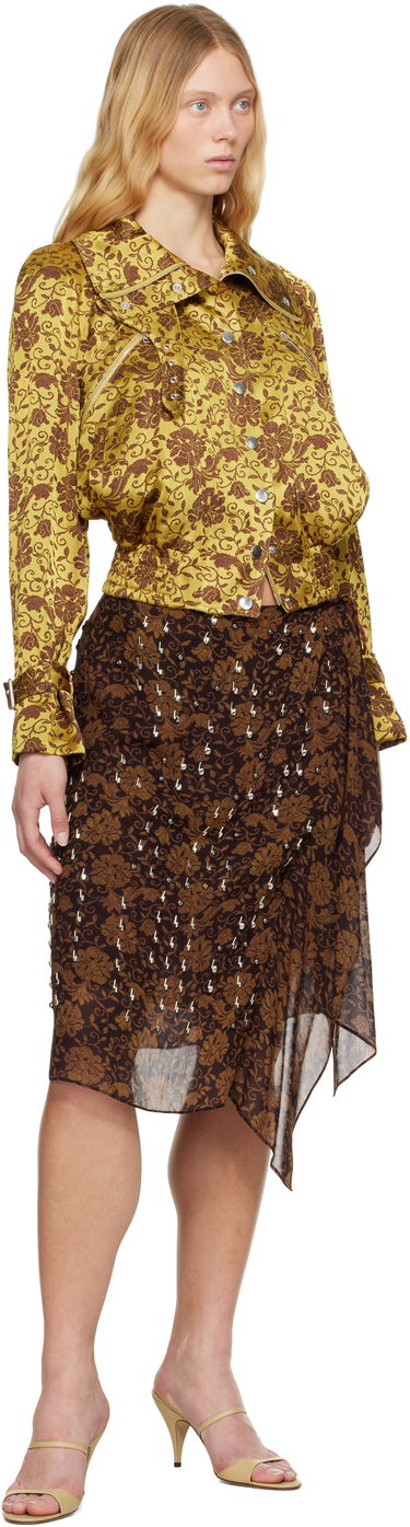 Bomber bunda Dries Van Noten Dries Van Noten Jacquard Bomber Jacket Žltá | 251-010506-1224, 3