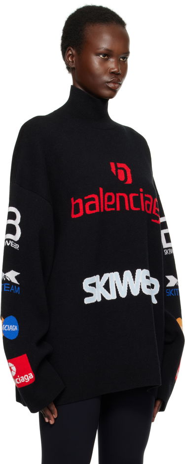 Sveter Balenciaga Balenciaga Ski Turtleneck Sweater Čierna | 799917-T1696-2771, 1