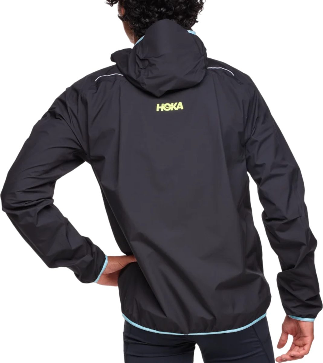 Vetrovka Hoka One One Tecsky Waterproof Jacket Čierna | 1156094-blk, 1