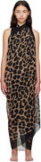 Balmain Leopard Beach Wrap Dress