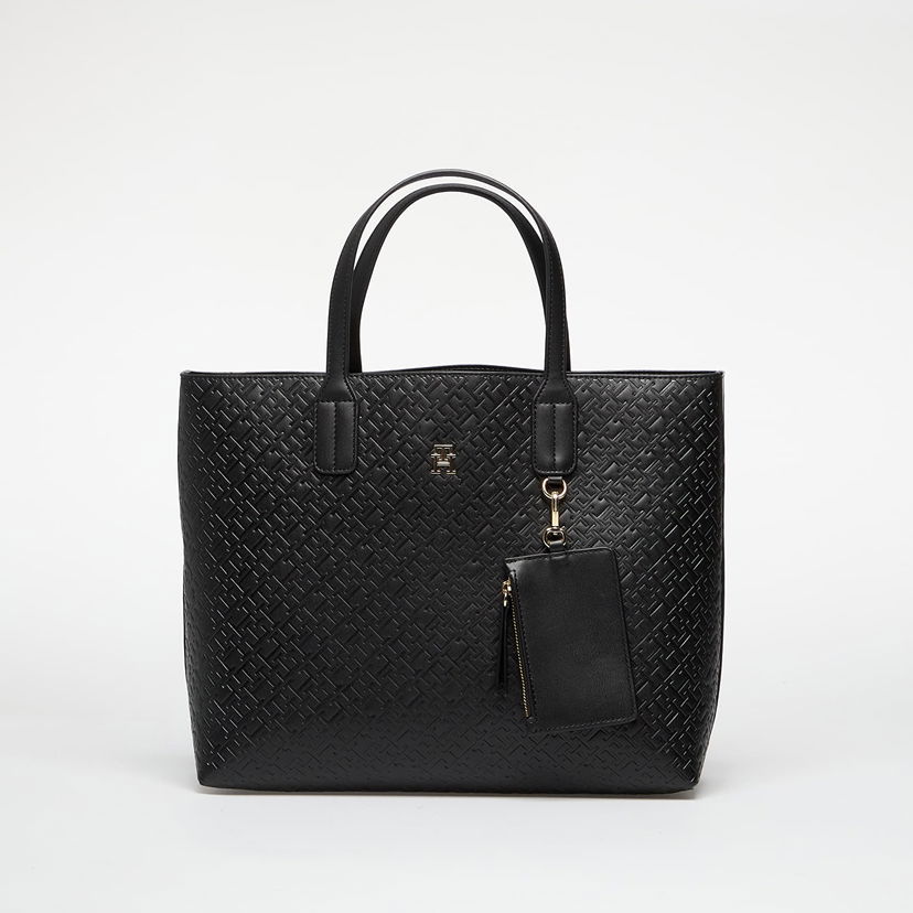 Tote bag Tommy Hilfiger Tommy Hilfiger Icon Tote Bag with Pouch Čierna | AW0AW17684 BDS