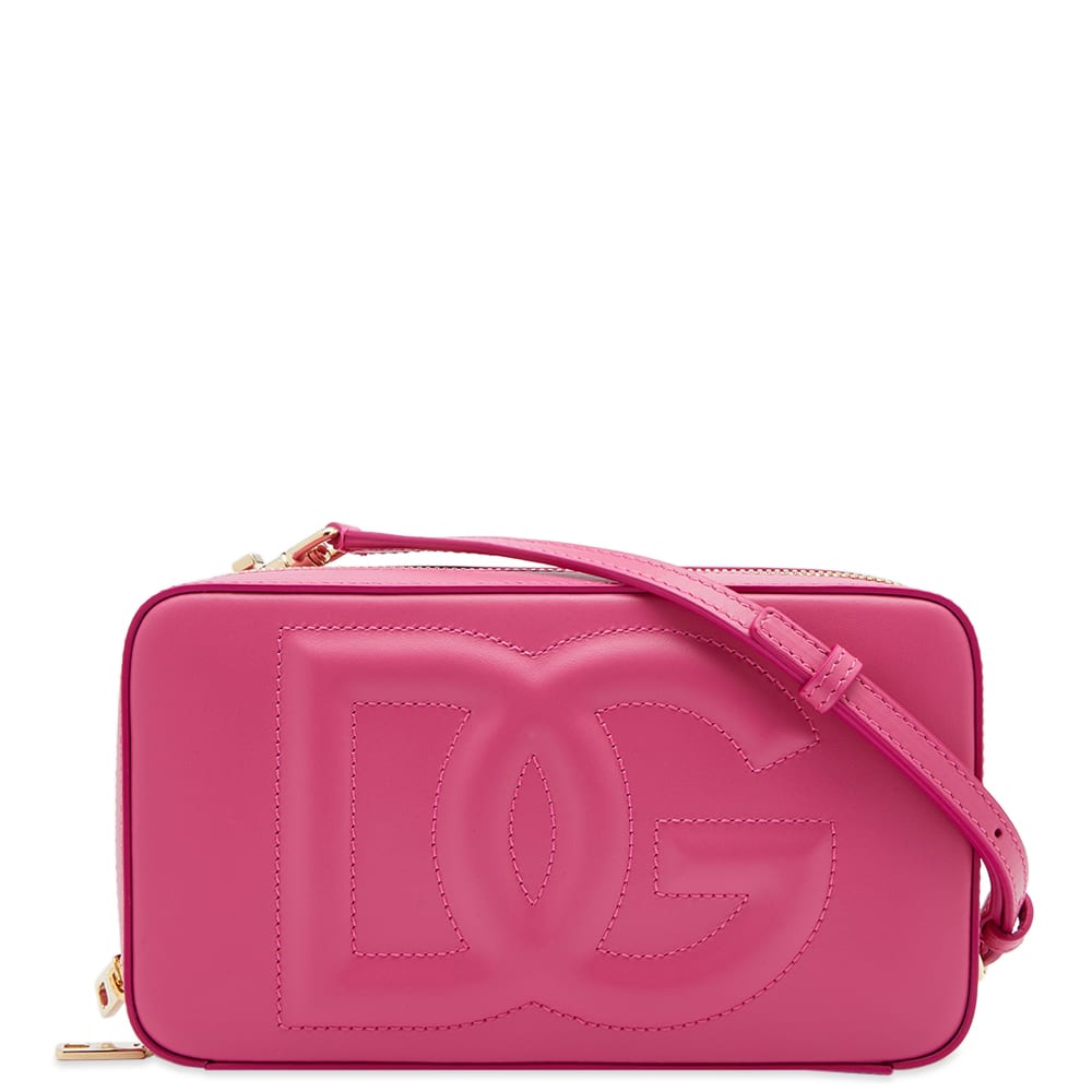 Taška cez rameno Dolce & Gabbana Logo Leather Cross Body Bag Ružová | BB7289AW576-80441, 0