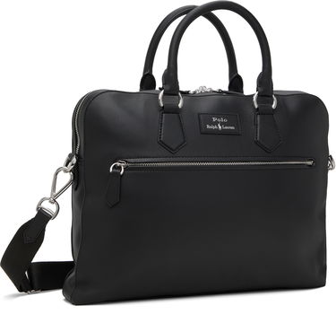 Taška cez rameno Polo by Ralph Lauren Ralph Lauren Smooth Leather Commuter Briefcase Čierna | 405962454001, 1