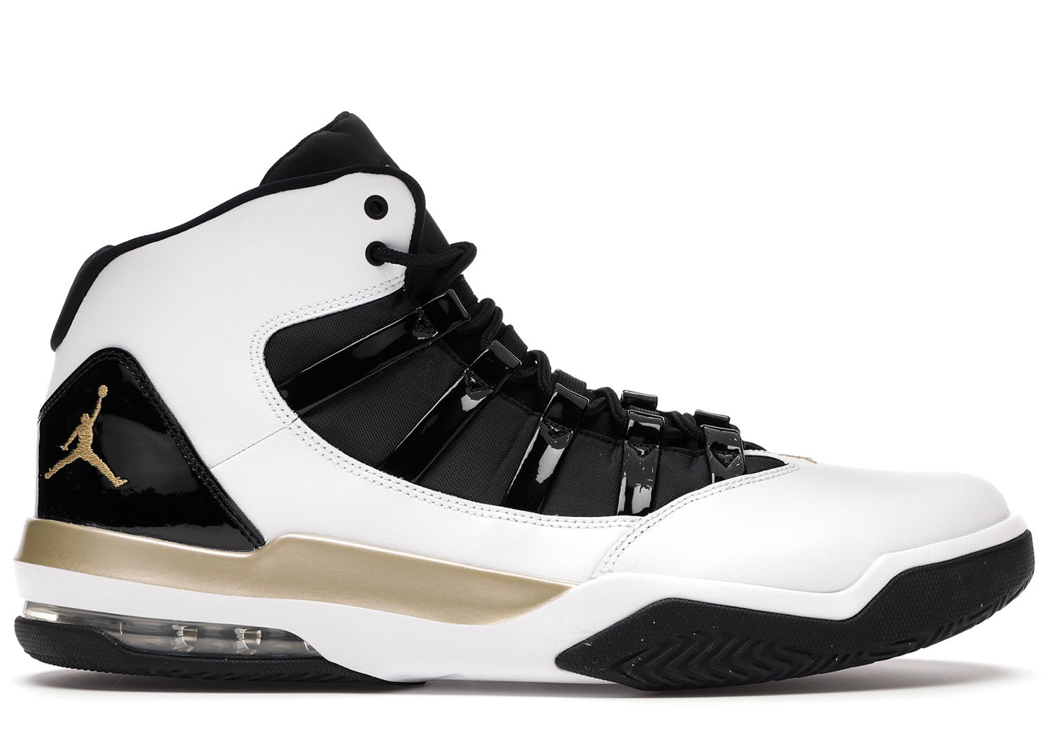 Tenisky a topánky Jordan Max Aura White Metallic Gold Black Biela | AQ9084-107, 0