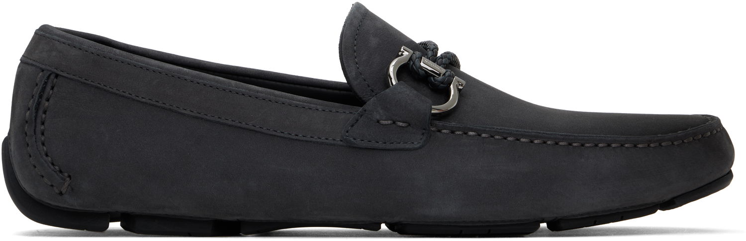 Tenisky a topánky FERRAGAMO Salvatore Ferragamo Gancini Driver Loafers Šedá | 778848, 0