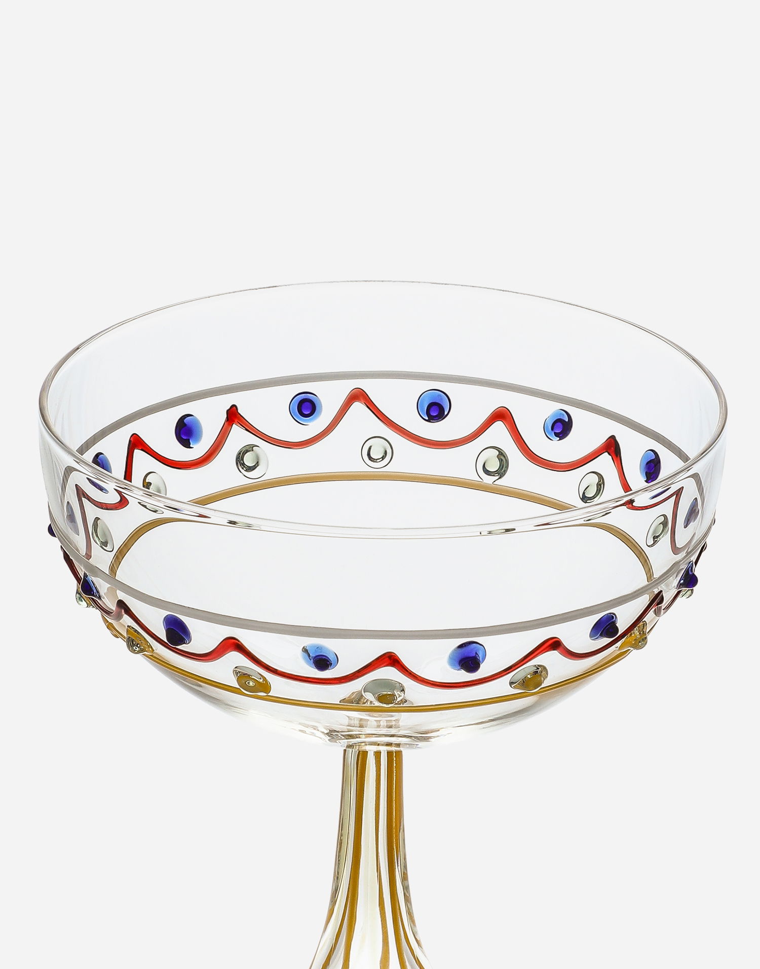 Home decor Dolce & Gabbana Multicolor Decorated Champagne Glass Rôznofarebný | TCB027TCALVUC121, 1
