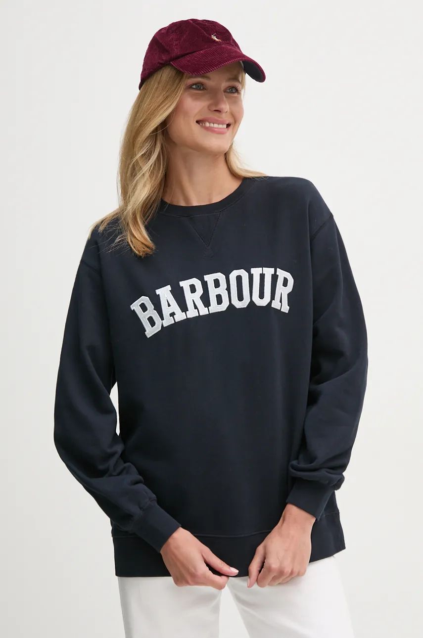 Mikina Barbour Crewneck Sweatshirt Modrá | LOL0591, 0