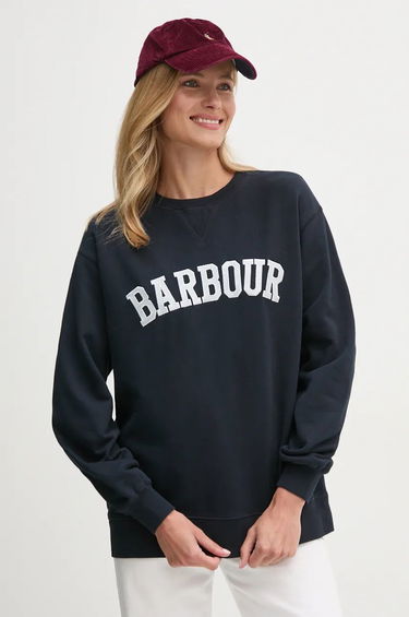 Mikina Barbour Crewneck Sweatshirt Modrá | LOL0591, 0