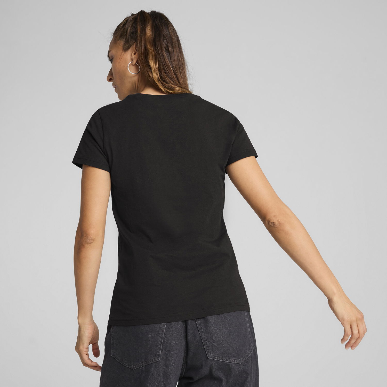 Tričko Puma ESS Metallic Logo T-Shirt Čierna | 631536_01, 1
