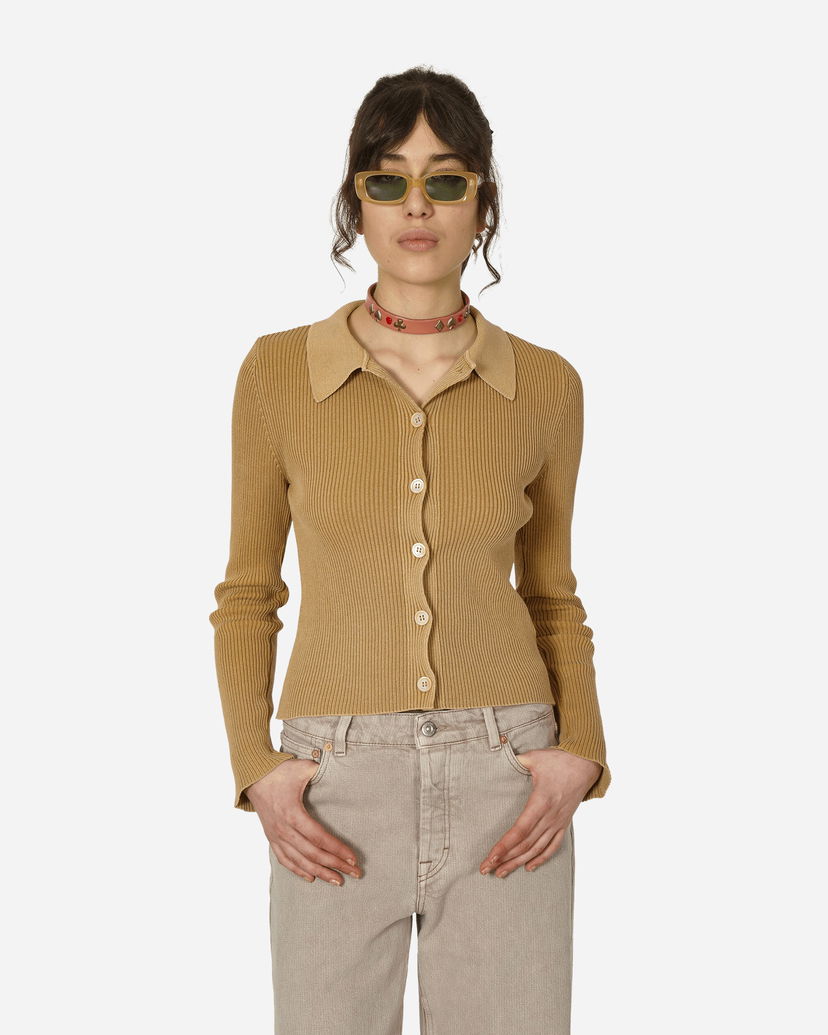 Sveter OUR LEGACY Mazzy Polo Sweater Wet Sand Oranžová | W2243MW 001