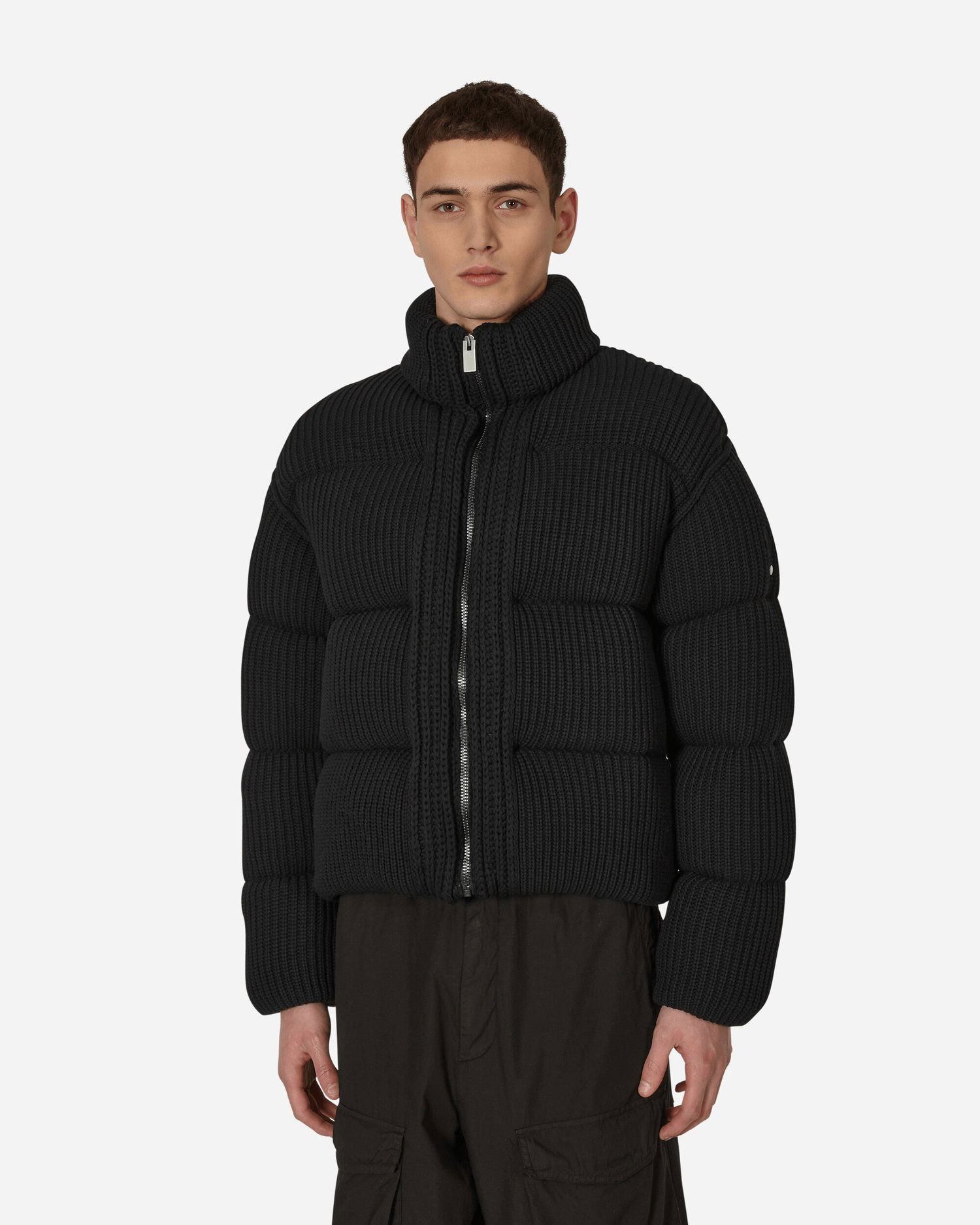 Prešívaná bunda Moncler 1017 ALYX 9SM x Cardigan Down Jacket Čierna | 9B00001M1334 999, 0