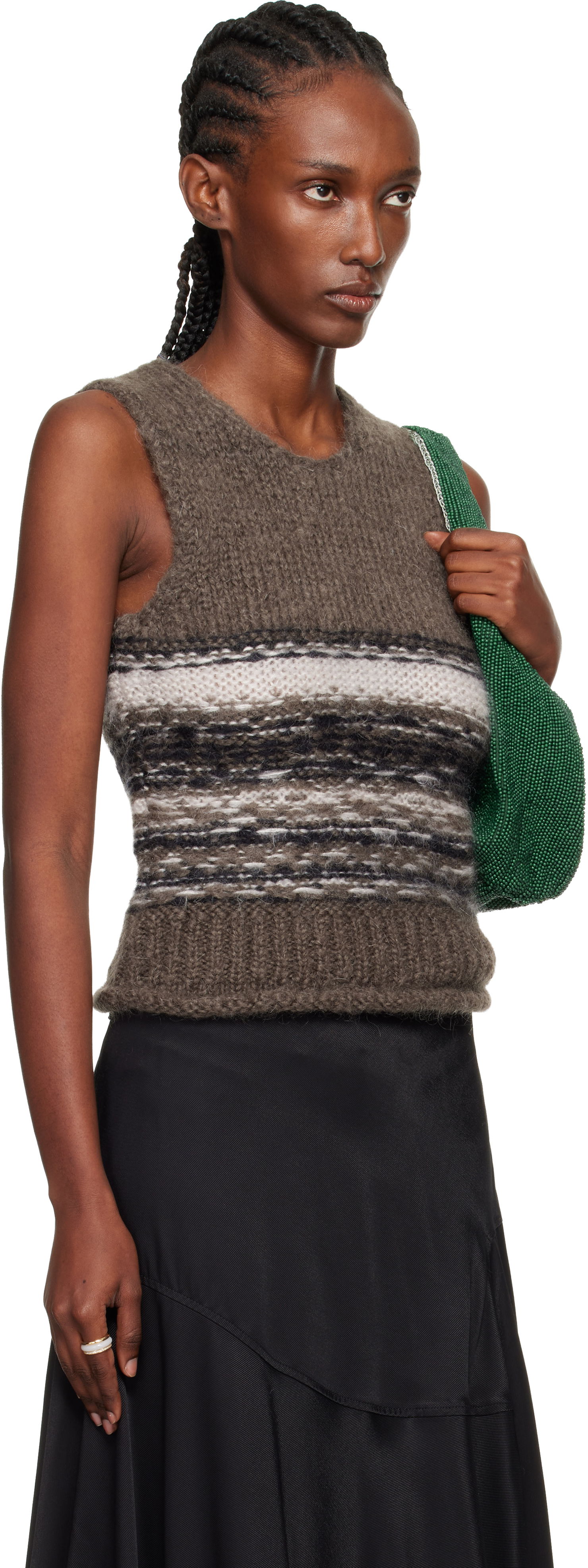 Vesta OUR LEGACY Pleaser Striped Knitted Vest Rôznofarebný | W4253PB, 1
