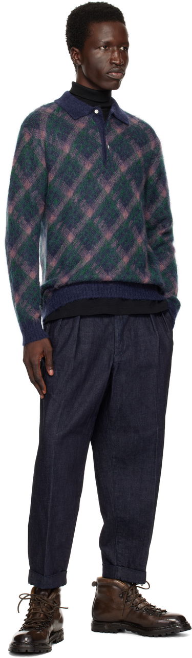 Polo tričko BEAMS Beams Plus Shaggy Knit Polo Rôznofarebný | 38120028156, 3