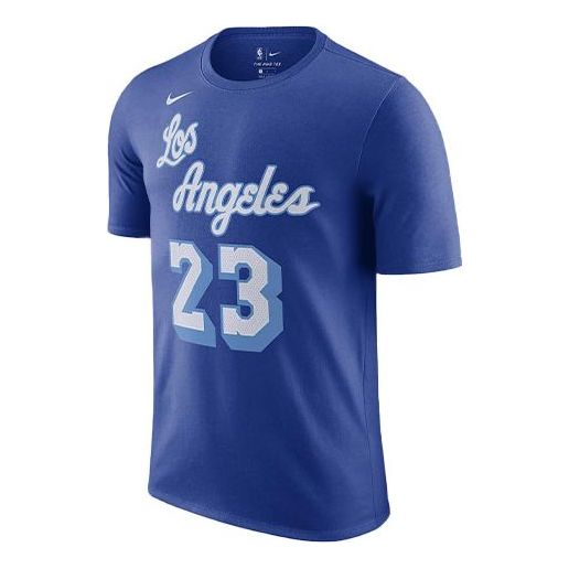 Tričko Nike Los Angeles Lakers LeBron James #23 T-Shirt Modrá | CT9914-495
