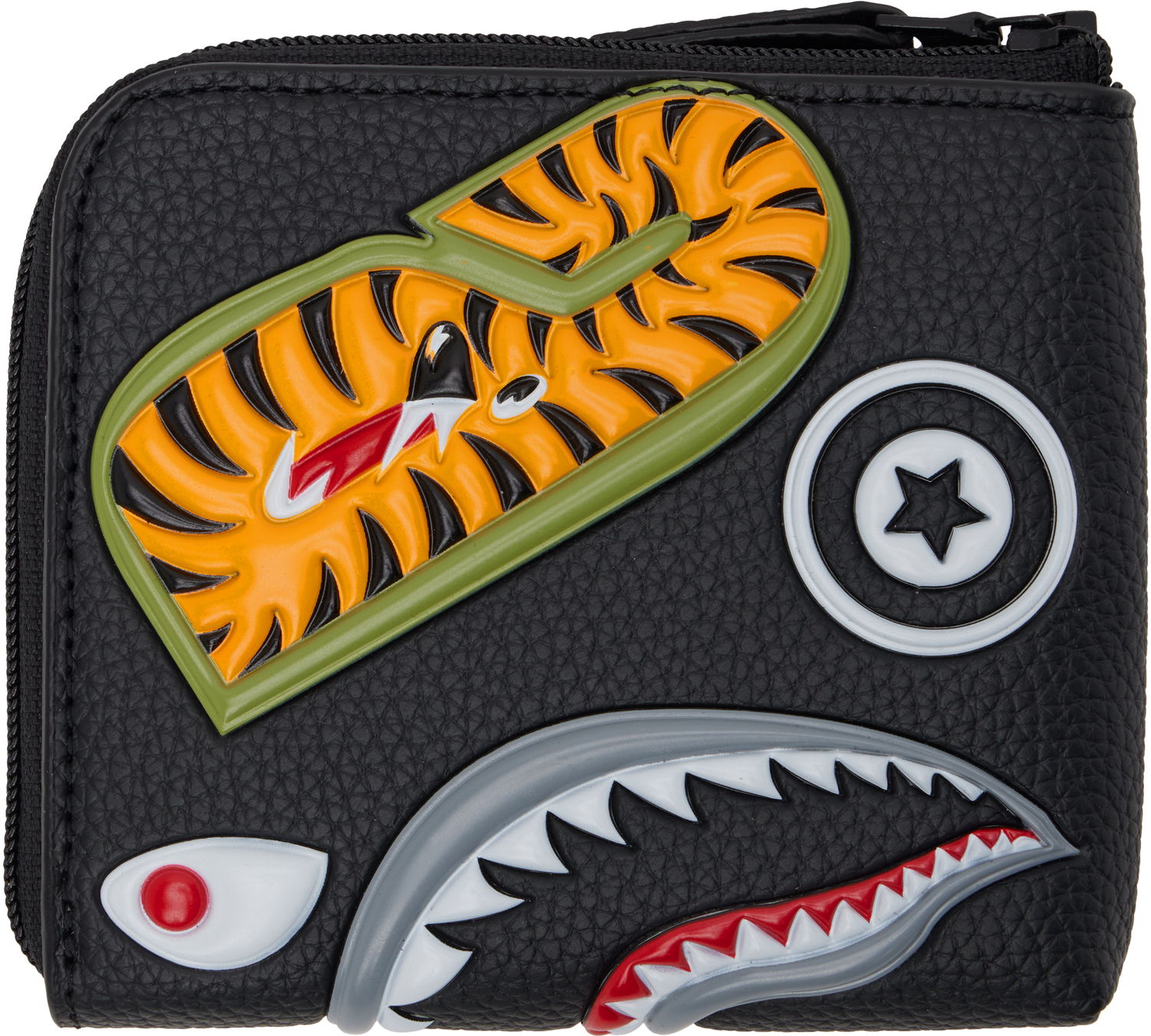 Peňaženka BAPE Shark Mini Wallet Čierna | 001SGK701012F, 1