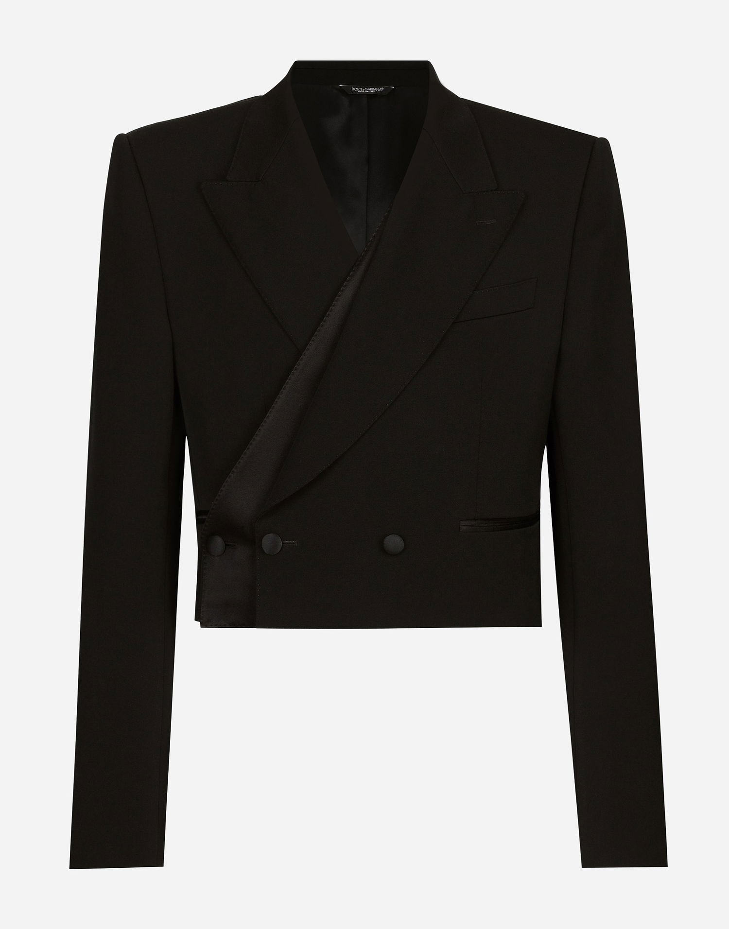 Bunda Dolce & Gabbana Dolce & Gabbana Double-breasted Spencer Jacket Čierna | G2UH6TFU21EN0000, 0
