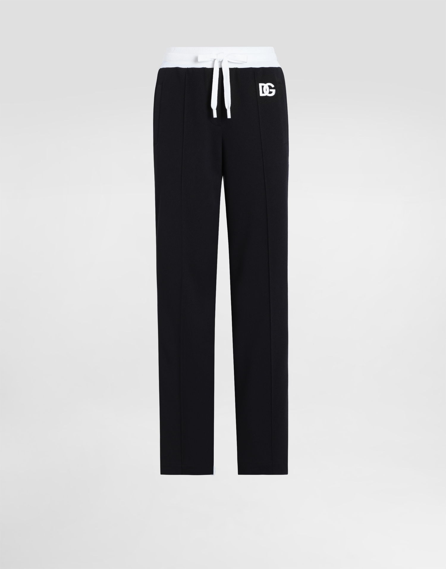 Tepláky Dolce & Gabbana Dolce & Gabbana Triacetate Jogging Pants with DG Logo Čierna | FTC94ZGDCX8N0000, 0