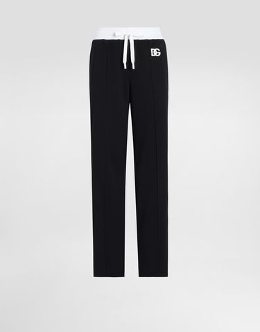 Tepláky Dolce & Gabbana Dolce & Gabbana Triacetate Jogging Pants with DG Logo Čierna | FTC94ZGDCX8N0000, 0