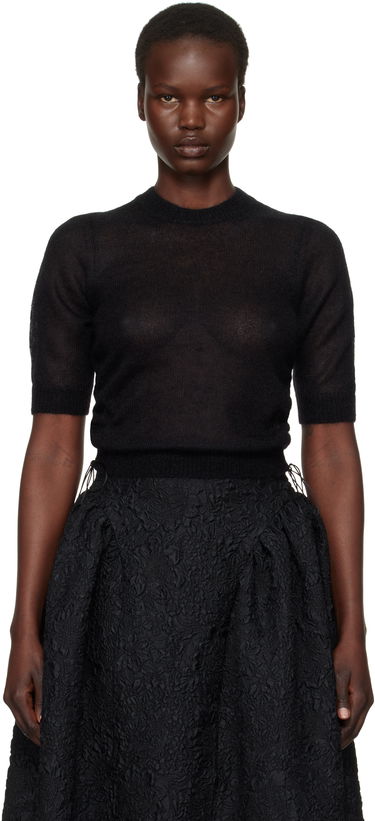 Sveter Cecilie Bahnsen Cecilie Bahnsen Videl Knit Top Čierna | 4.24KNI50003 VIDEL TOP, 0