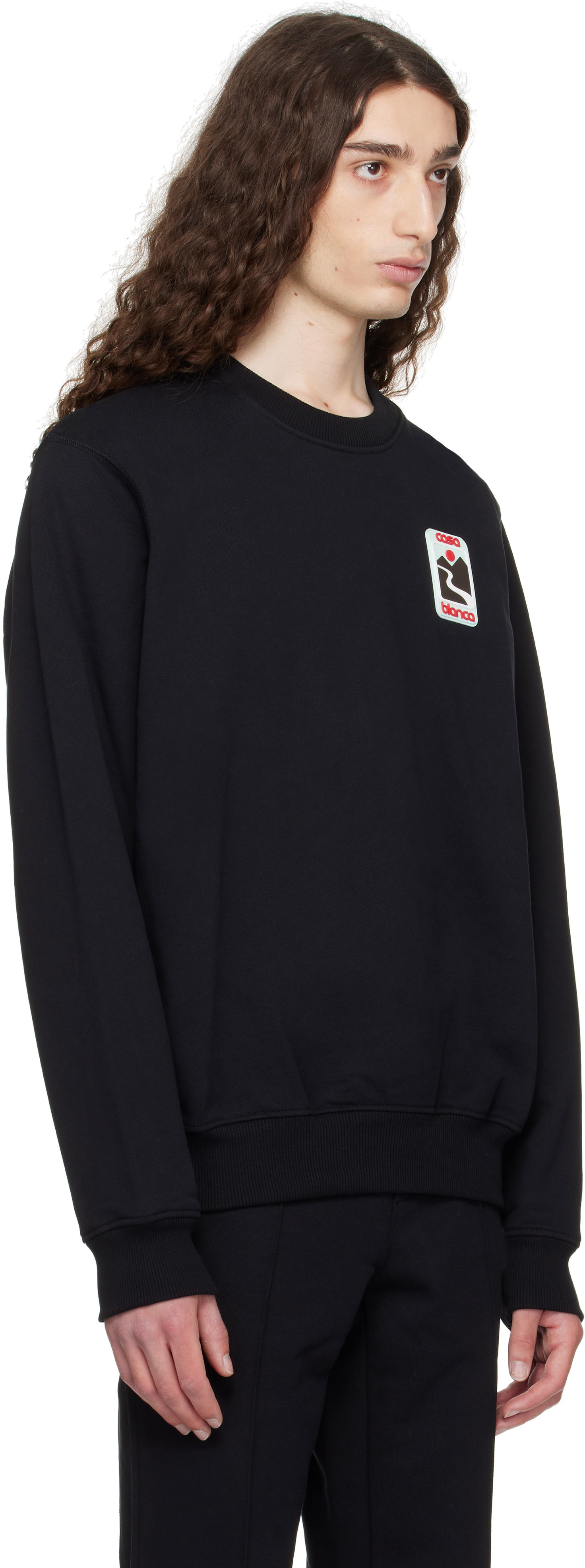 Mikina Casablanca Casablanca Sunset Valley Sweatshirt Čierna | U-MPF25-JTP-293-01, 1