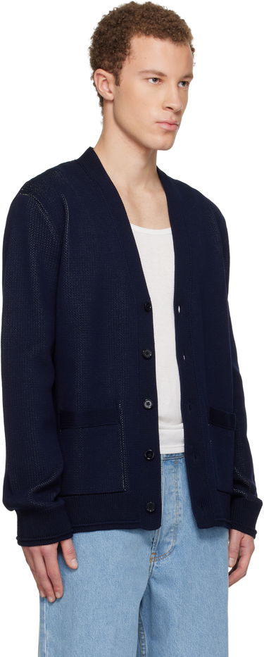 Sveter Givenchy V-Neck Knitted Cardigan with Pockets Navy | BMK00X4YNX499, 1