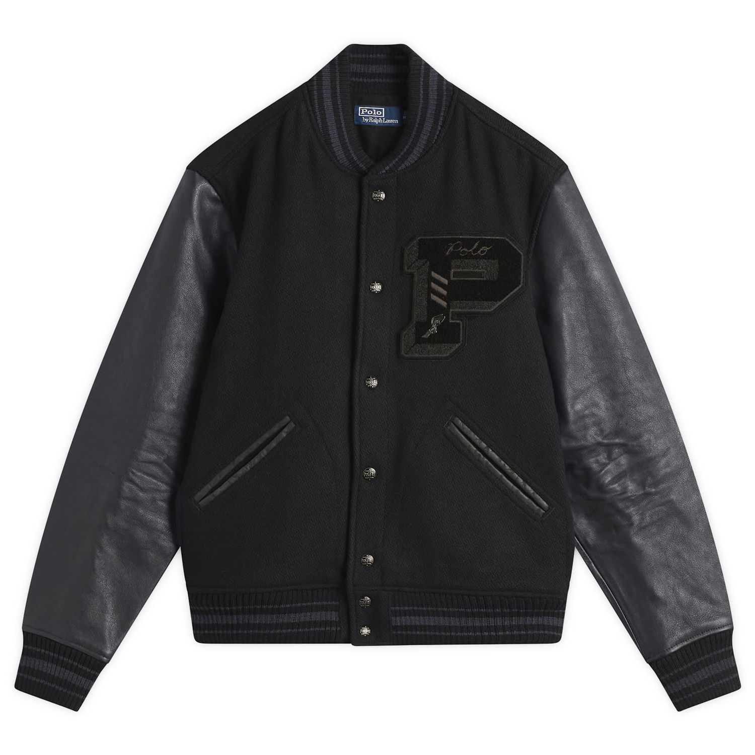 Bomber bunda Polo by Ralph Lauren Varsity Jacket Čierna | 710907546001-BLK, 0