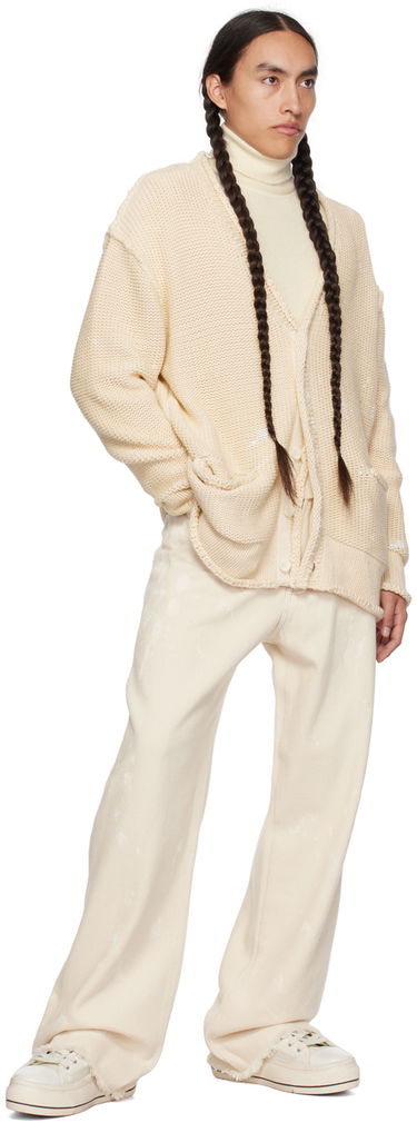 Sveter R13 R13 Rolled Edge Knit Cardigan Béžová | R13MY151-Y055B, 3