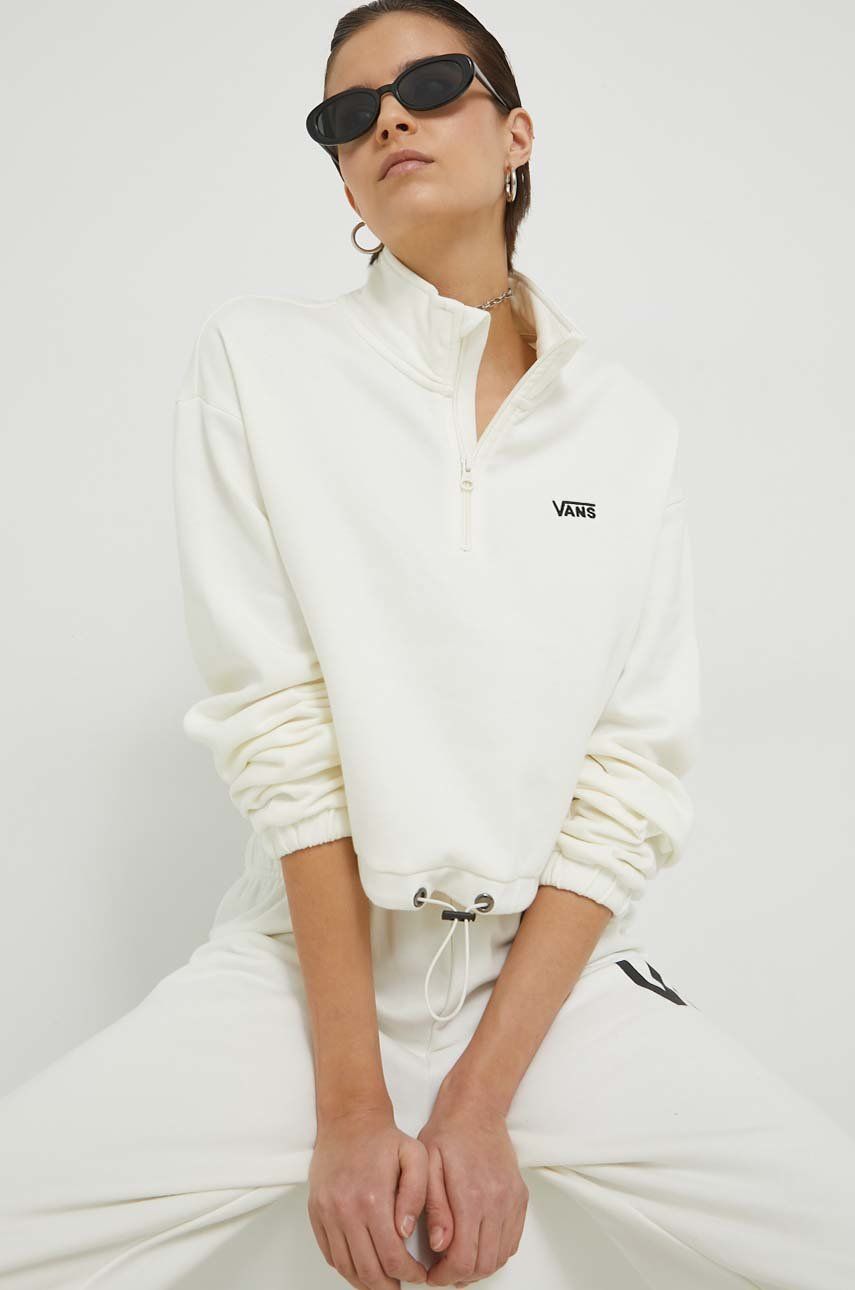 Mikina Vans Left Chest Half Zip Biela | VN0A4R97FS81, 0
