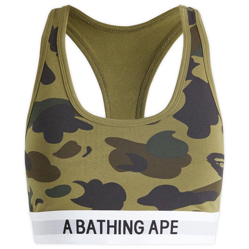 Podprsenka BAPE A Bathing Ape 1st Camo Sport Bra Zelené | 001UWK302001L-GRN