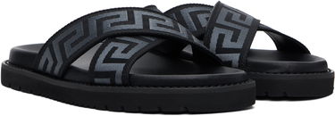 Tenisky a topánky Versace Versace Greek Ribbon Sandals Čierna | 1016188_1A13481, 3