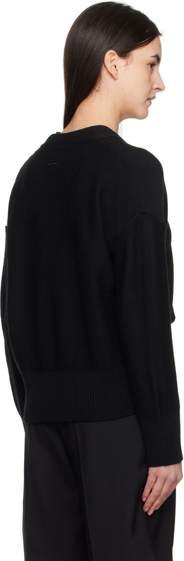Sveter Maison Margiela MM6 Maison Margiela Boxy Ripped Cardigan Čierna | S52HP0026 M13044, 2
