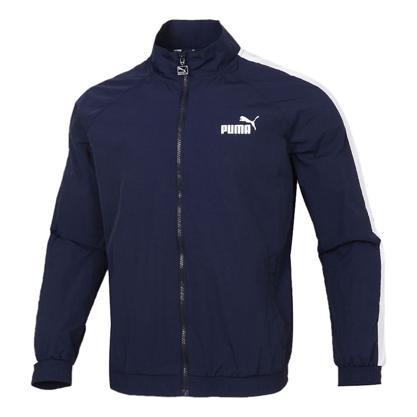 Bunda Puma Puma Panelled Woven Track Jacket Navy | 532559-06