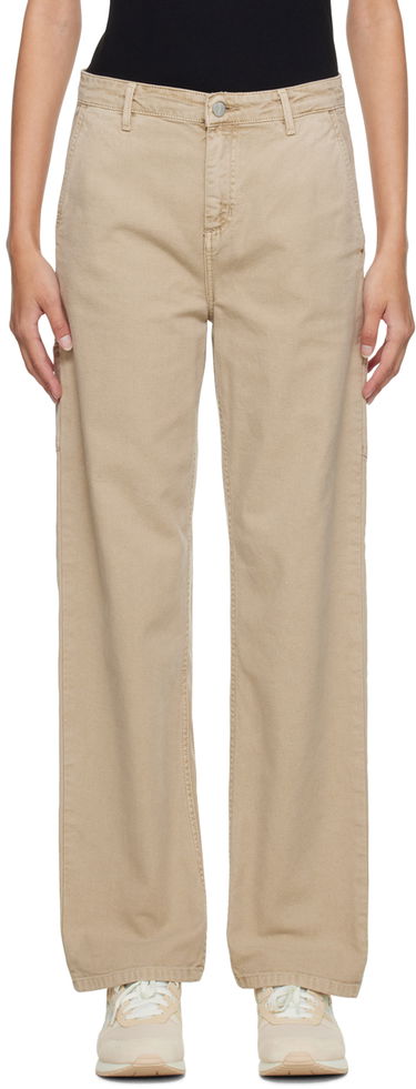 Nohavice Carhartt WIP Straight Fit Cotton Canvas Pants Béžová | I030289 07EFH, 0