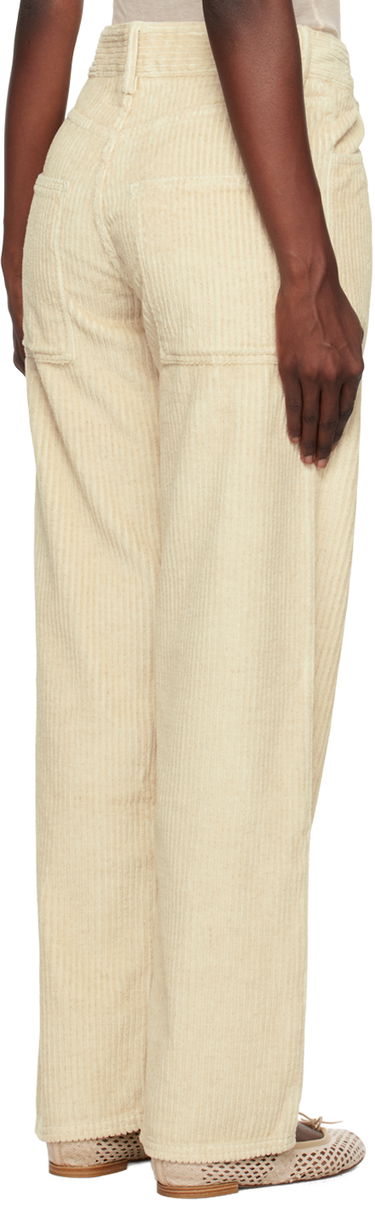 Nohavice Baserange Wide Leg Corduroy Trousers Béžová | TRIN-CO-AU23, 2