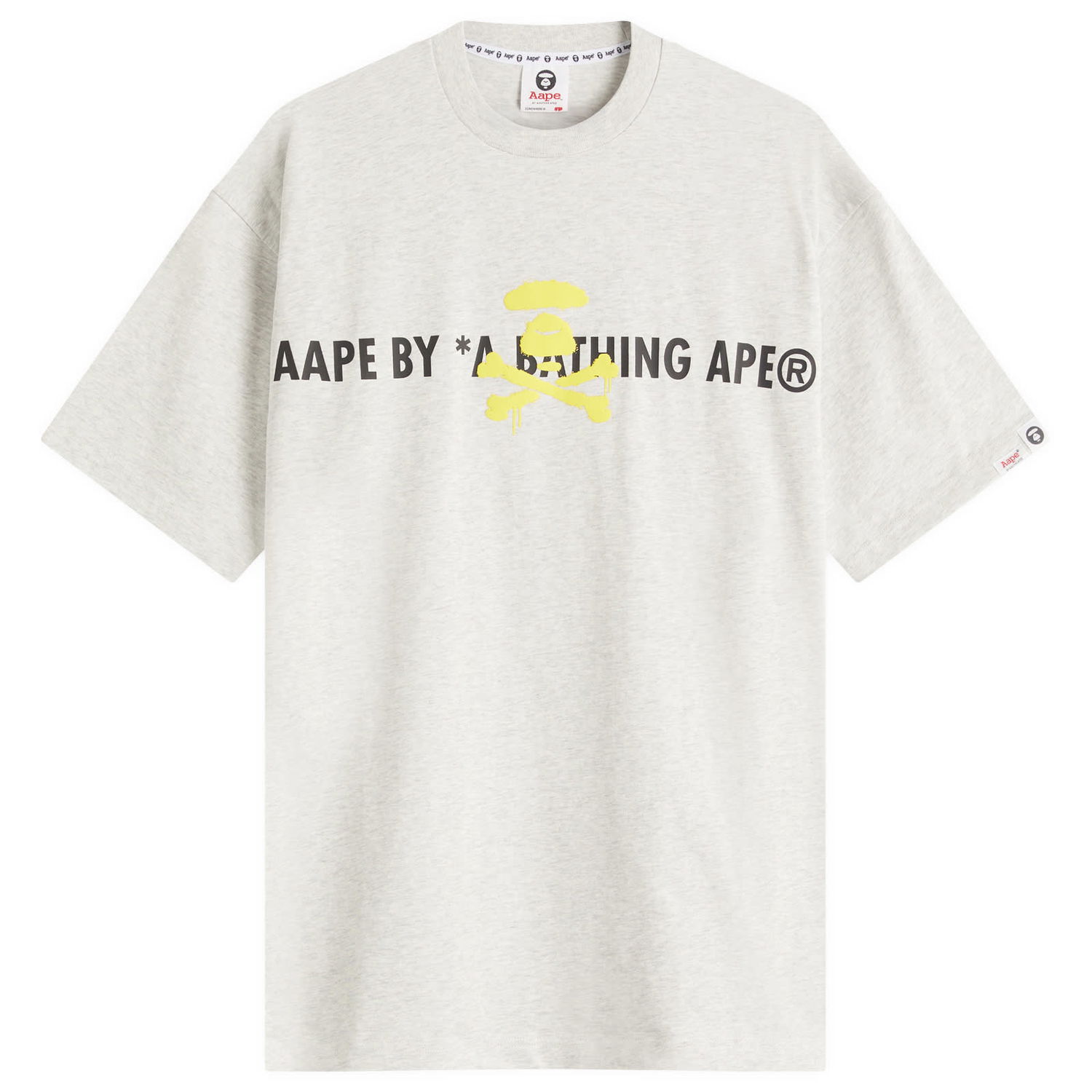 Tričko AAPE by A Bathing Ape AAPE Graffiti Neon Puff T-Shirt, Size Large Šedá | AAPTEM1644XA-WH2, 0