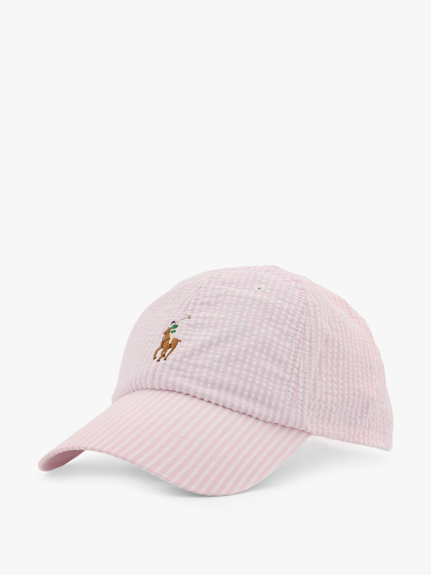 Šiltovka Polo by Ralph Lauren Seersucker Baseball Cap by Polo Ralph Lauren Ružová | 710957166004, 1