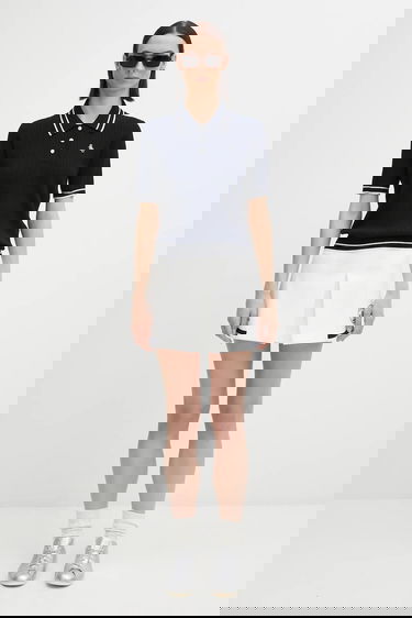 Sukňa Sporty & Rich Sporty & Rich Eden Crest Embroidered Mila Mini Skirt Biela | SK01160666WH50, 4