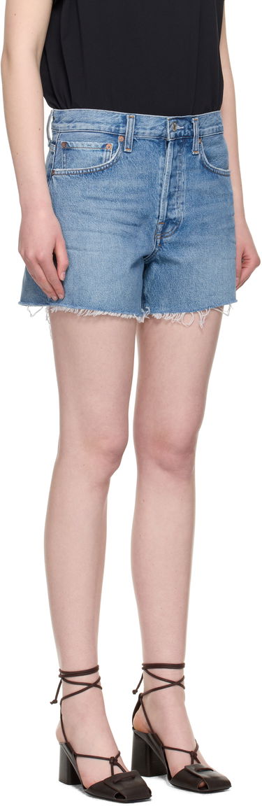 Šortky AGOLDE AGOLDE Parker Long Denim Shorts Modrá | A9010-1535, 1
