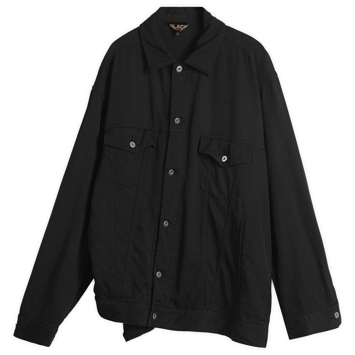 Bunda Comme des Garçons Comme des Garçons Asymetric Denim Jacket Čierna | 1P-J017-W25-1, 0