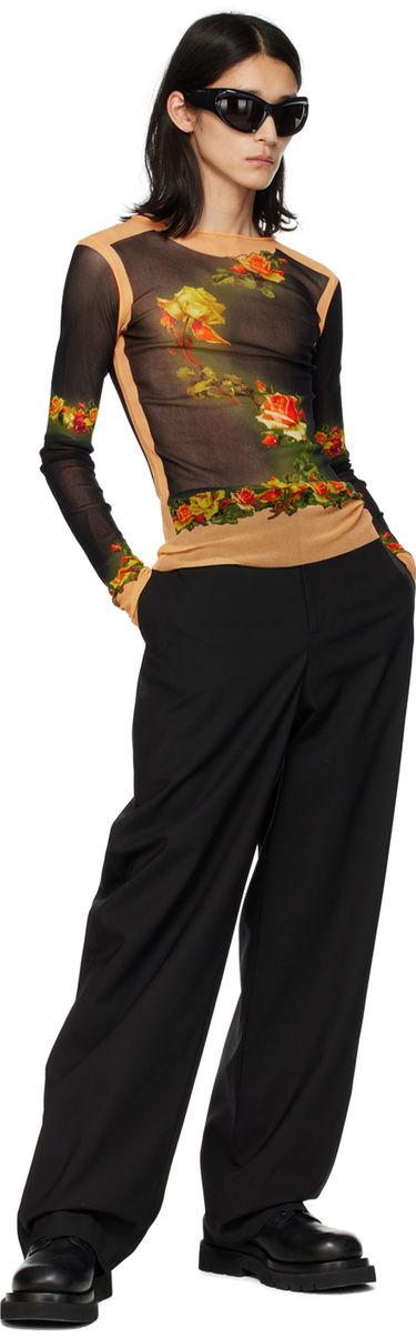Tričko Jean Paul Gaultier Gaultier Fleurs Long Sleeve T-Shirt Oranžová | 23/12-U-TO062-T525-6800, 3
