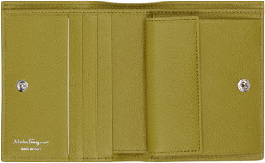 Peňaženka FERRAGAMO Ferragamo Gancini Compact Wallet Zelené | 785138, 2