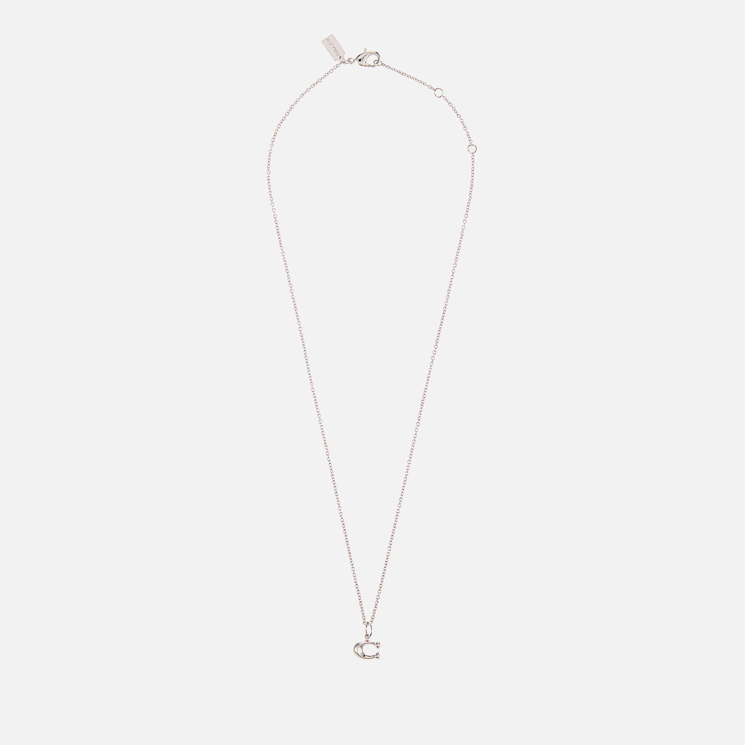 Náhrdelník Coach Starter Chain Silver-Tone Pendant Necklace Metalická | 37335949RHO030, 1