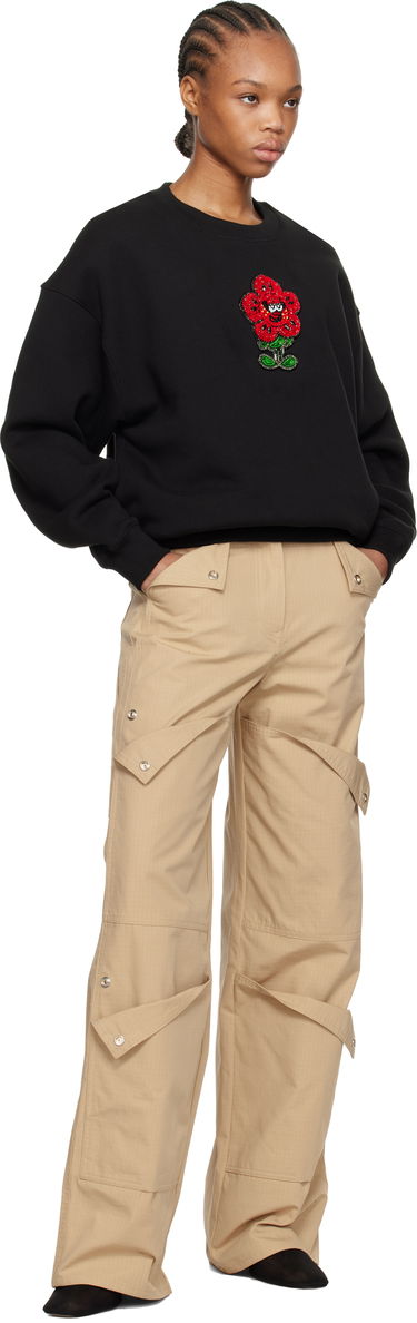 Sveter KENZO Kenzo Paris VERDY Edition Embroidered Oversized Sweatshirt Čierna | FF52SW1944MB, 3
