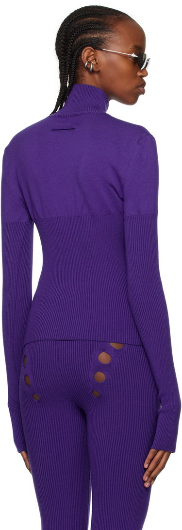 Sveter Jean Paul Gaultier Jean Paul Gaultier Cutout Turtleneck Top Fialová | 22/09-F-PL022-M035, 2
