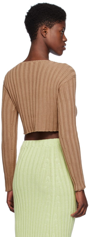 Sveter Baserange Baserange Macau Knit Top Hnedá | KNMAC-CO-SP24, 2